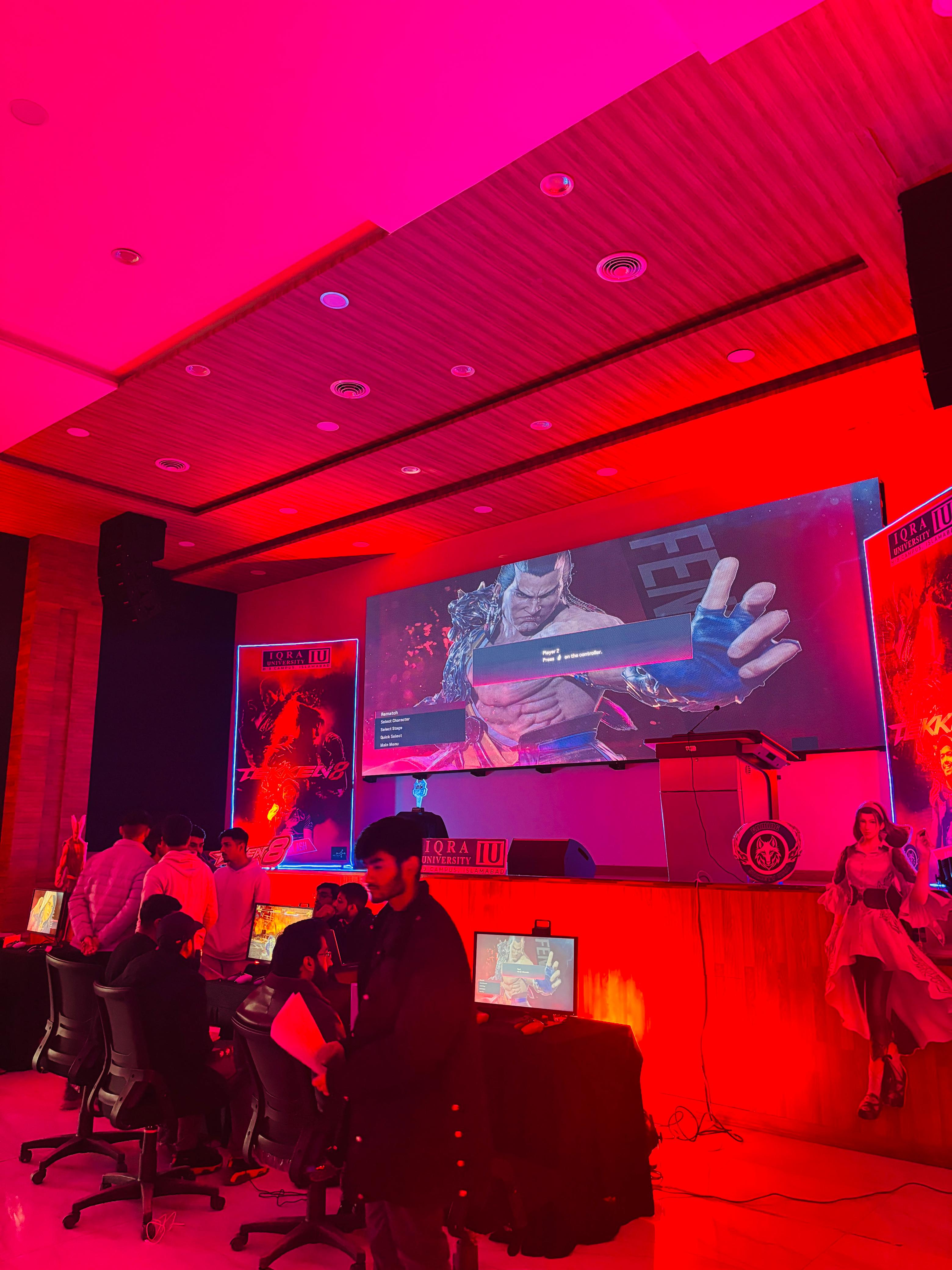 Professional gaming setup